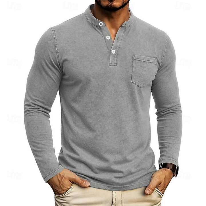 Russell | Long-Sleeve Henley Shirt