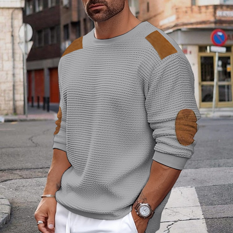 Anders | Patch-Detail Crewneck Sweater
