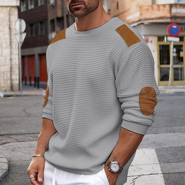 Anders | Patch-Detail Crewneck Sweater