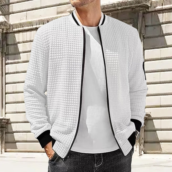Wyatt | Textured Stand-Collar Jacket