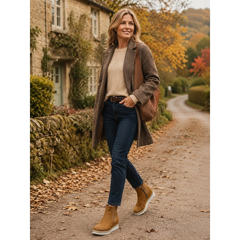 Della | Wedge Chelsea Ankle Boots