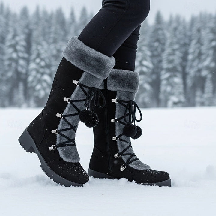 Verity | Cozy Lace-Up Winter Boots