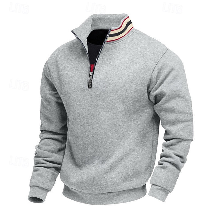 Everett | Quarter-Zip Standing Collar Sweatshirt