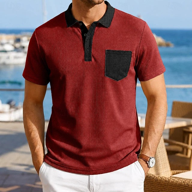 Ethan | Contrast Pocket Polo Shirt