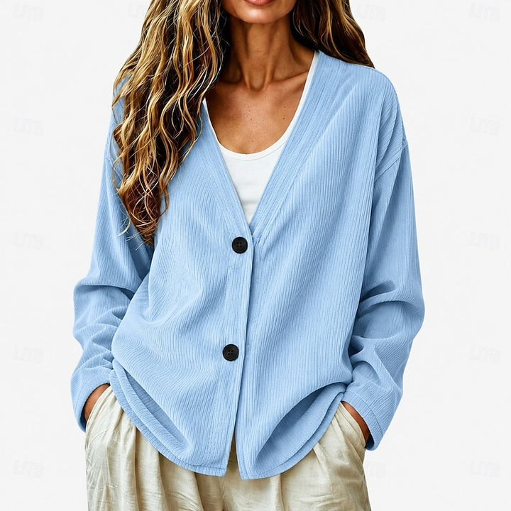 Rosamund | Relaxed Button-Front Cardigan