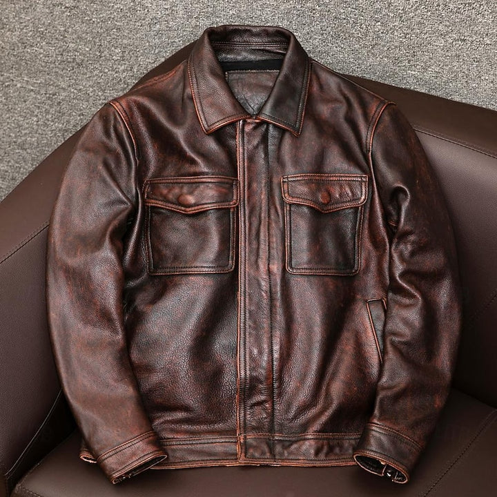 Conrad | Classic Zip-Up Biker Jacket