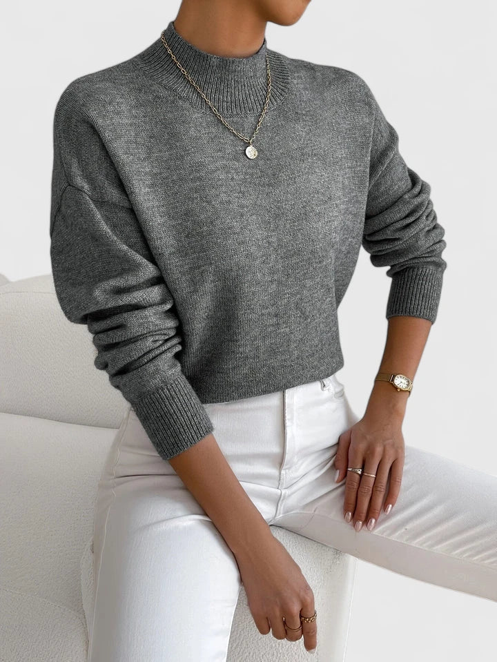 Phoebe | Refined Mock-Neck Sweater