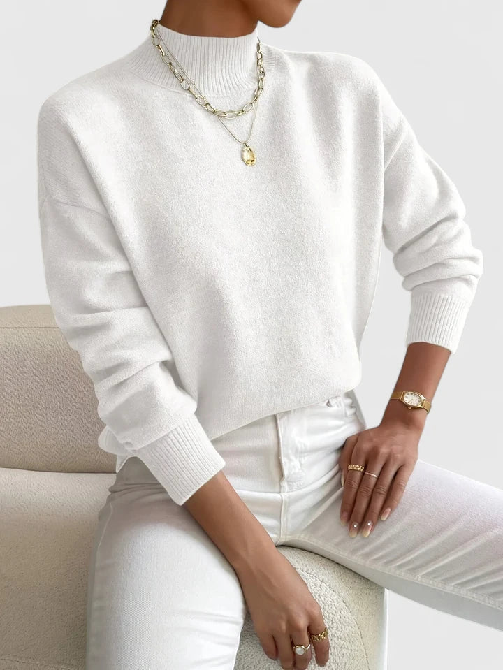 Phoebe | Refined Mock-Neck Sweater