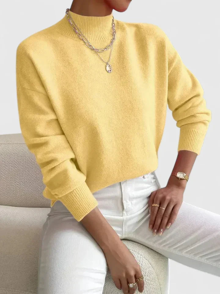 Phoebe | Refined Mock-Neck Sweater