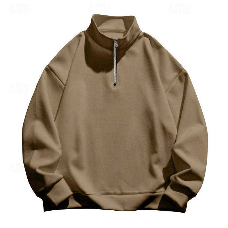 Garrett | Quarter-Zip Standing Collar Sweatshirt