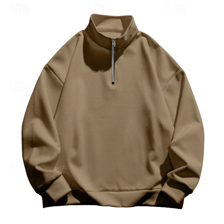 Garrett | Quarter-Zip Standing Collar Sweatshirt