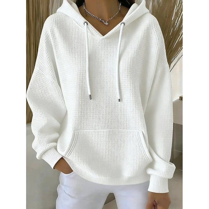 Marion | Relaxed Waffle-Knit Hoodie