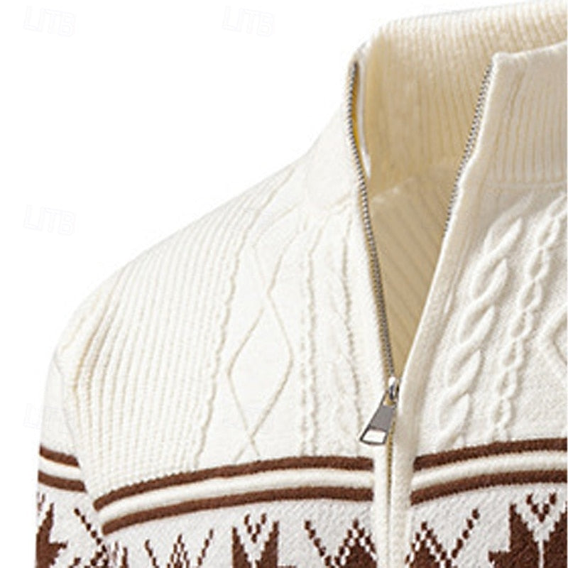 Anders | Nordic Patterned Cardigan