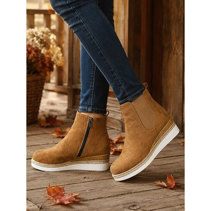 Della | Wedge Chelsea Ankle Boots
