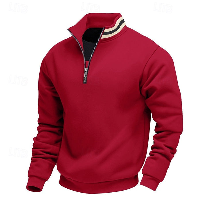 Everett | Quarter-Zip Standing Collar Sweatshirt