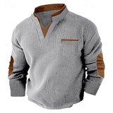 Beckett | Textured Long-Sleeve Henley Shirt