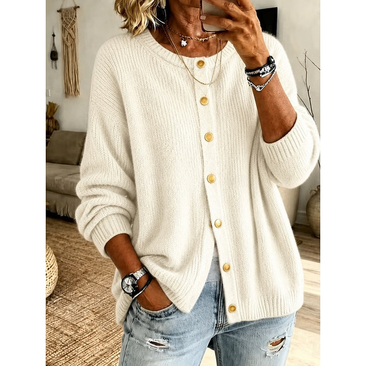 Loretta | Button-Front Knit Cardigan