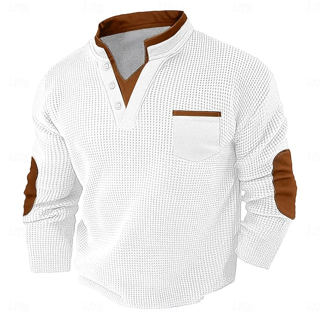 Victor | Textured Collar Sweatshirt