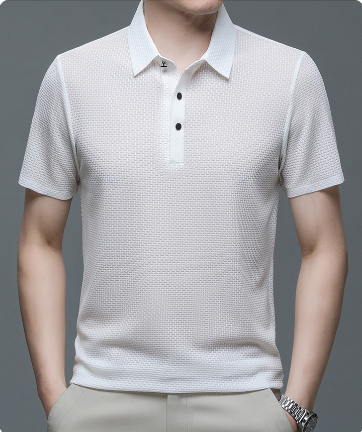 Nicolas | Stylish Button-Up Polo Shirt