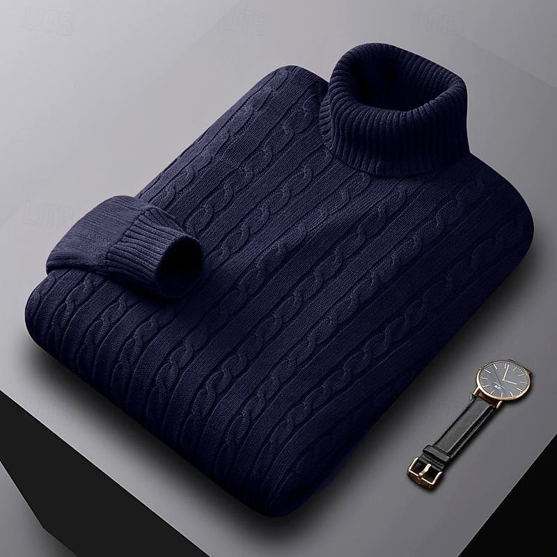 Ellery | Cable Knit Turtleneck Sweater