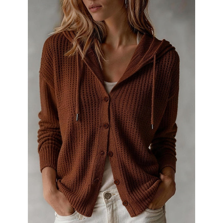 Wren | Relaxed Hooded Button Cardigan