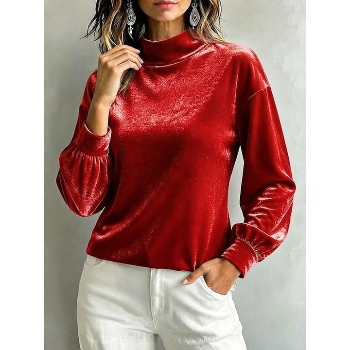 Florence | Elegant Mock-Neck Blouse