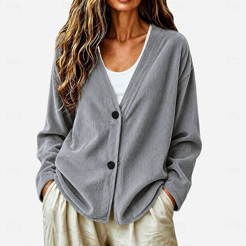 Rosamund | Relaxed Button-Front Cardigan
