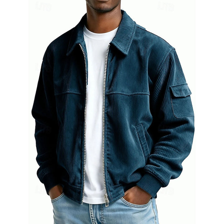 Ellis | Ribbed Zip-Up Jacket
