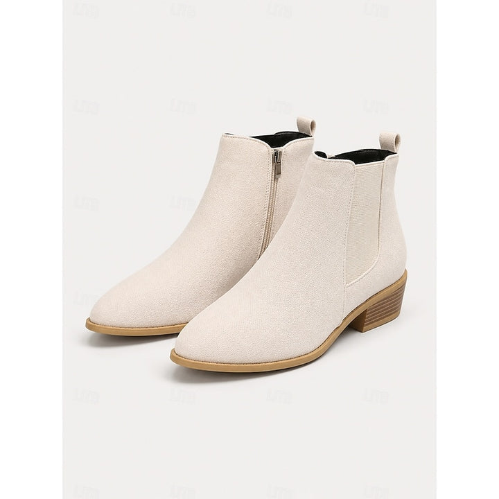 Faye | Pointed-Toe Block Heel Ankle Boots