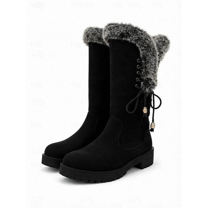 Ingrid | Lace-Up Knee-High Winter Boots