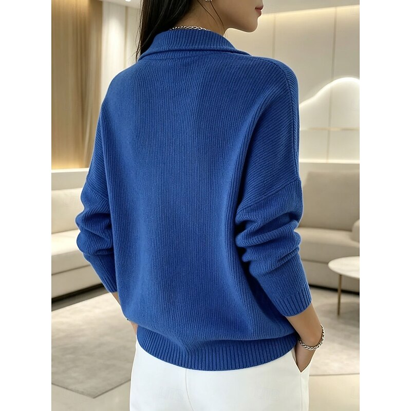 Sabine | Ribbed Quarter-Zip Sweater