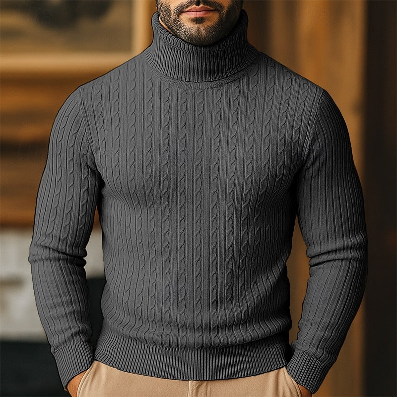 Tristan | Cable-Knit Turtleneck Sweater