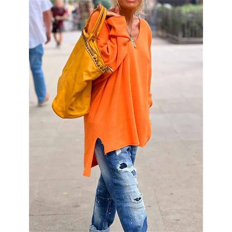 Rosalie | Relaxed V-Neck Sweater