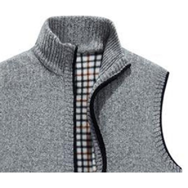 Thaddeus | Zip-Front Sweater Vest