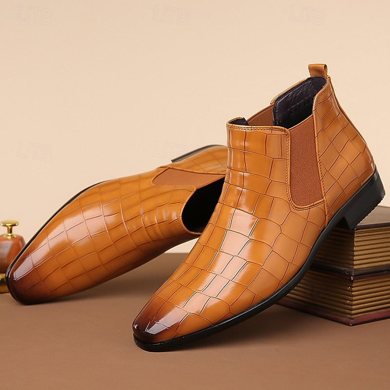 Randolph | Refined Textured Chelsea Boots
