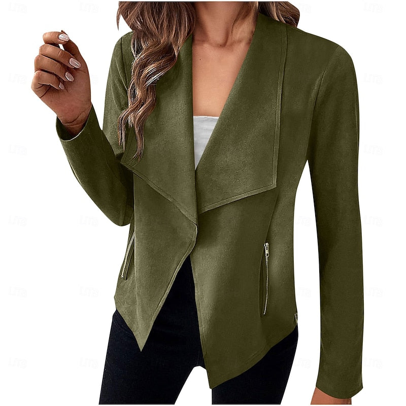 Brooke | Draped Open-Front Jacket