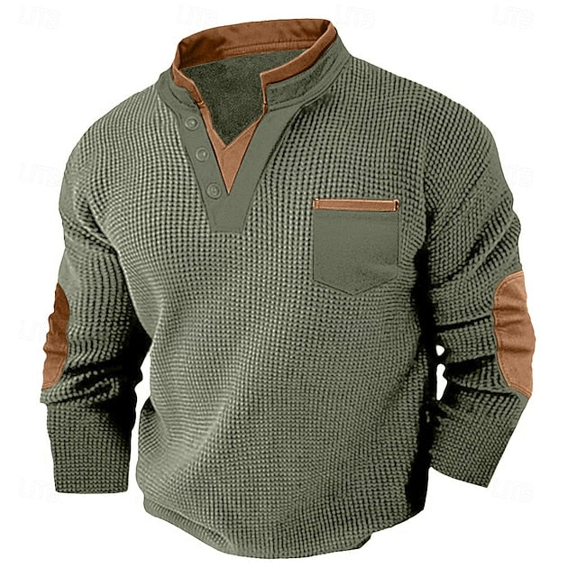 Victor | Textured Collar Sweatshirt