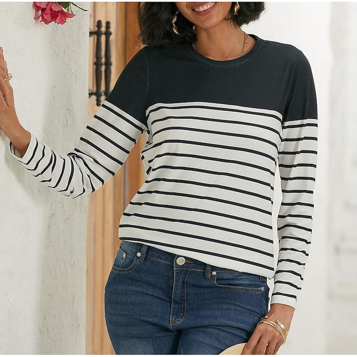 Penelope | Striped Long-Sleeve Top