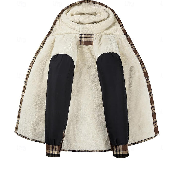 Chandler | Hooded Plaid Shacket