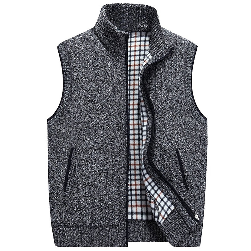 Thaddeus | Zip-Front Sweater Vest