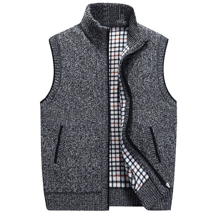 Thaddeus | Zip-Front Sweater Vest