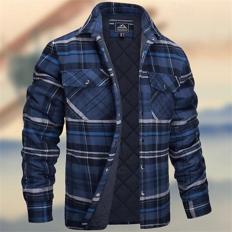 Bram | Insulated Plaid Shirt Jacket