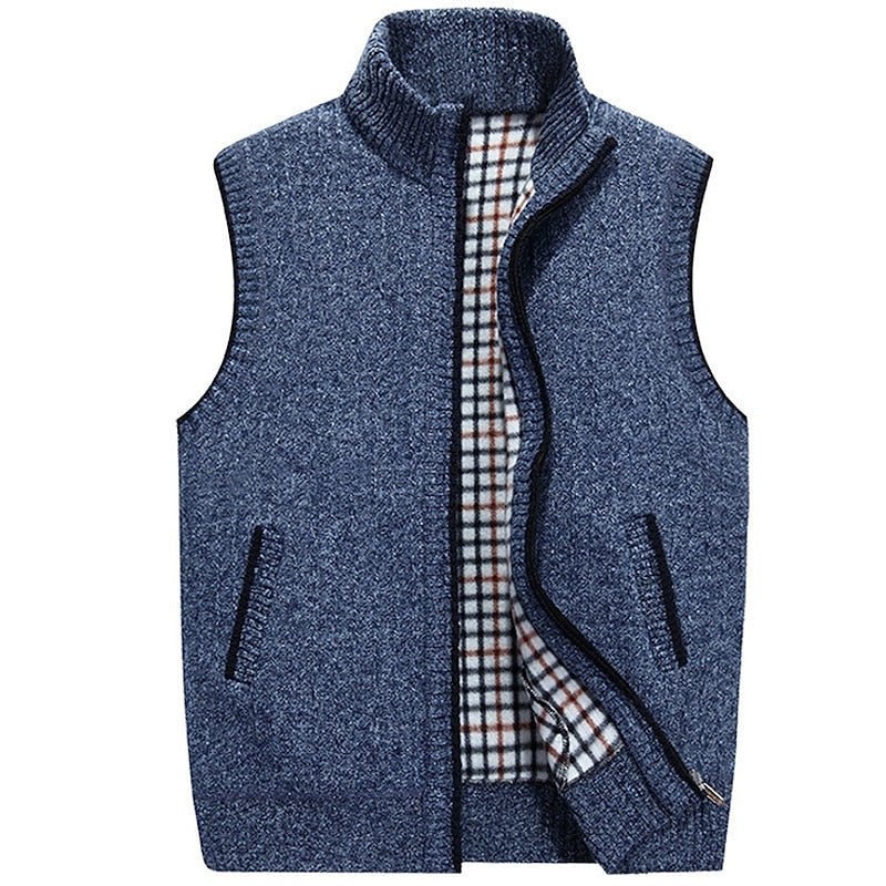 Thaddeus | Zip-Front Sweater Vest