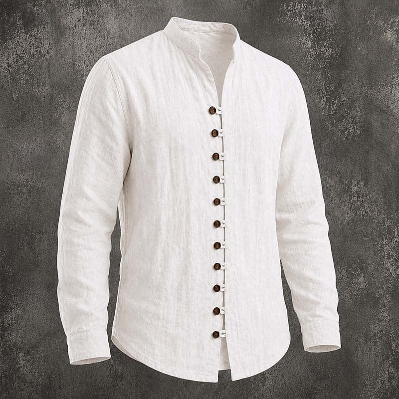 Nathaniel | Band-Collar Casual Shirt