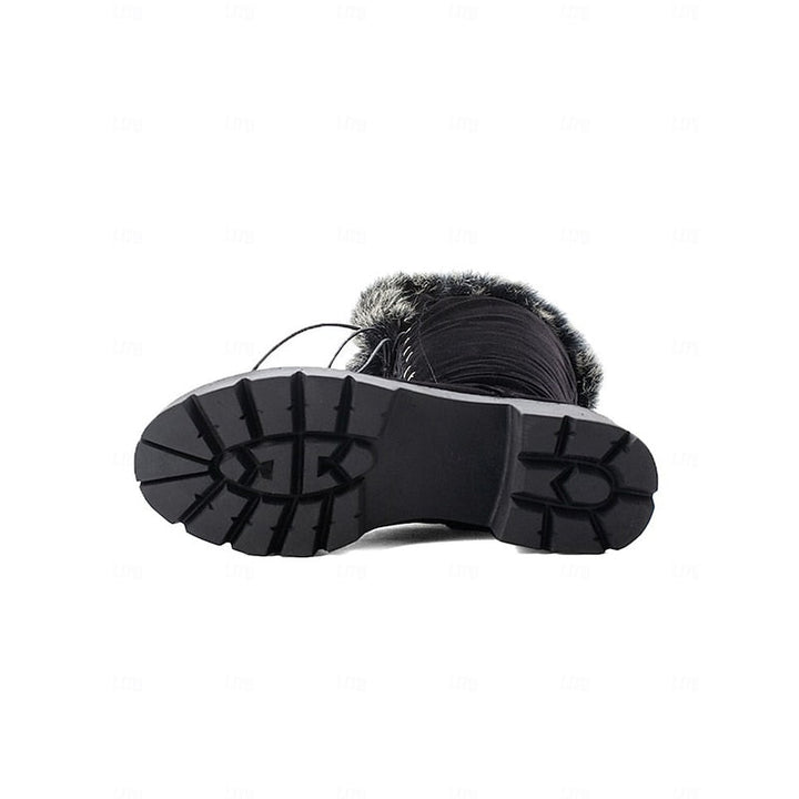 Marisol | Lace-Up Cozy-Cuff Winter Boots