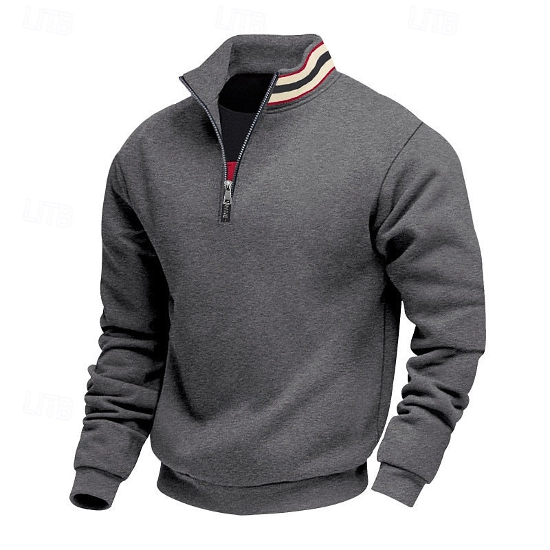 Everett | Quarter-Zip Standing Collar Sweatshirt