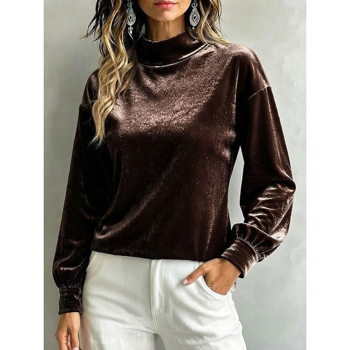 Florence | Elegant Mock-Neck Blouse