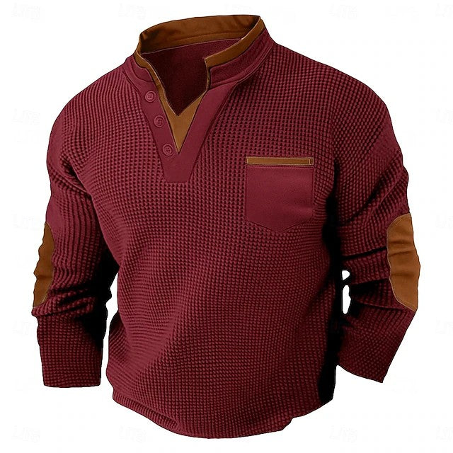Victor | Textured Collar Sweatshirt