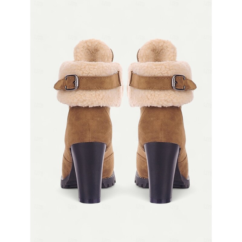 Heidi | Cozy Lace-Up Heeled Winter Boots