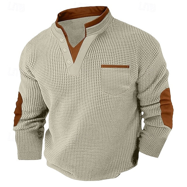 Victor | Textured Collar Sweatshirt
